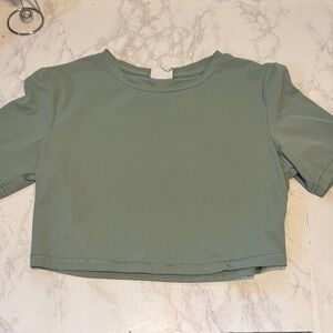 Gymshark Sage Green Crop Top